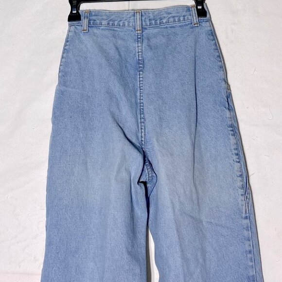 Vintage Bluenotes Light Wash High Rise Pleated Tapered Hammer Style Jeans - Picture 12 of 13